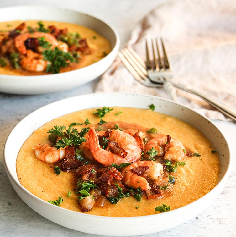 Seared Shrimp and Charred Corn Grits – Field Company