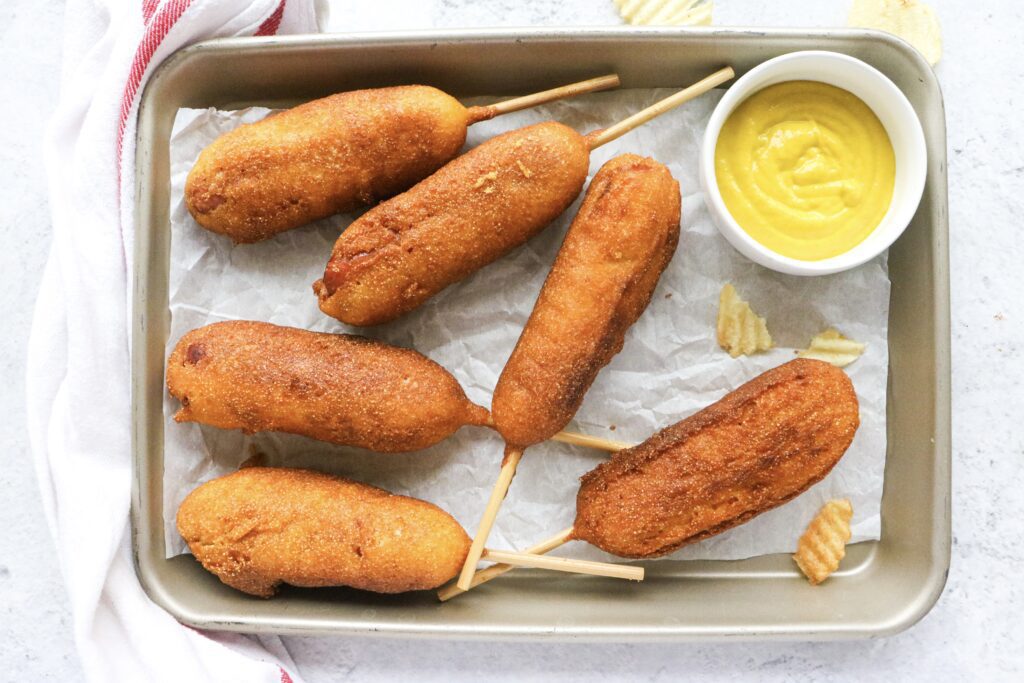 homemade corn dogs